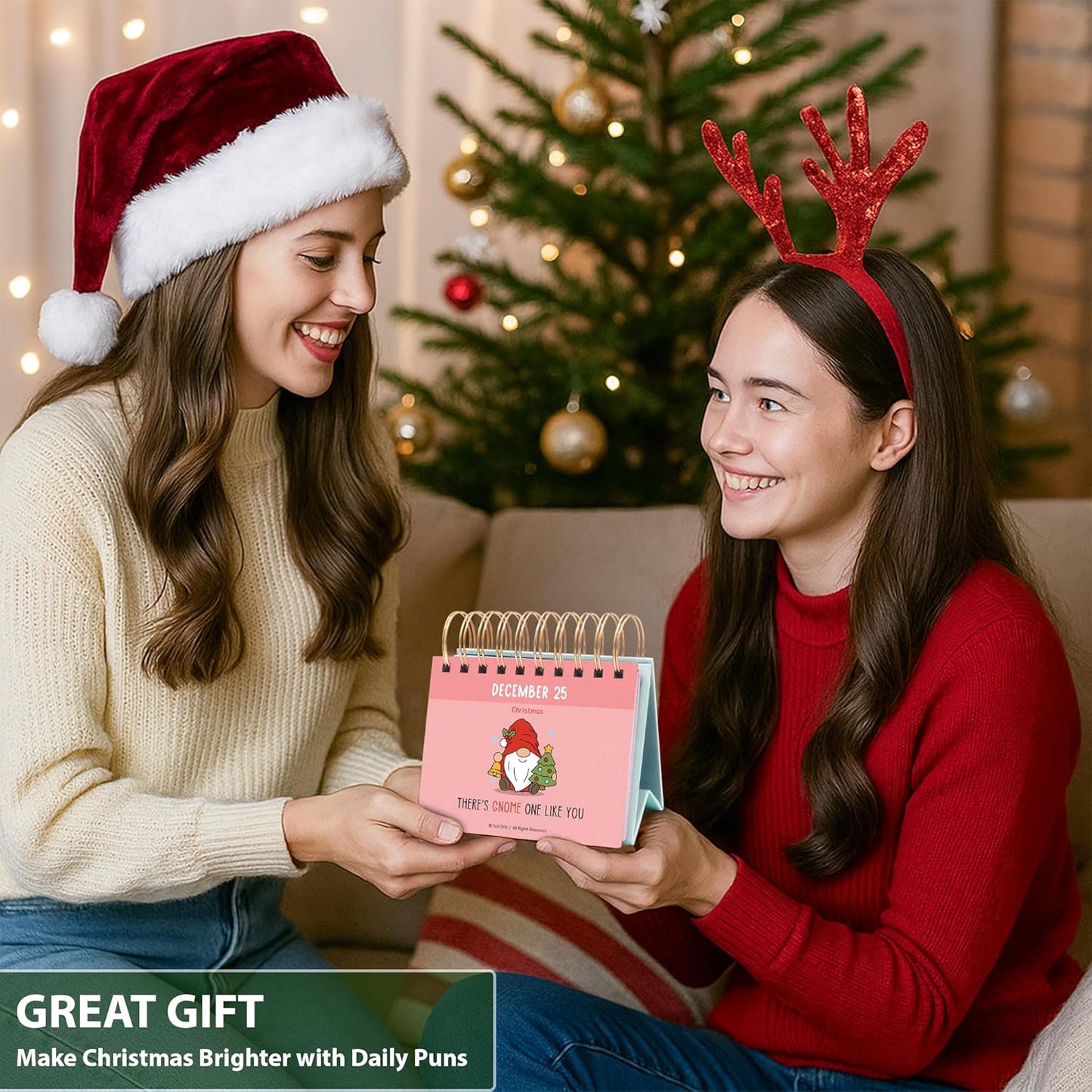 2026 Funny Pun Flip Calendar - Daily Tear-Off Desk Calendar with 365 New Puns & Jokes - Humor Gift for Friends, Family, Coworkers - Punny Christmas Gift, Office & Home Decor